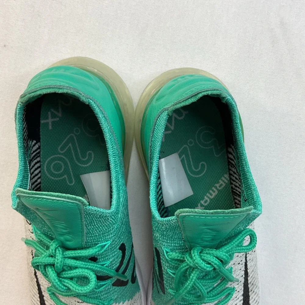 Nike Air Max 270 Women's Size 7 Running Shoes Green White AH6803-300